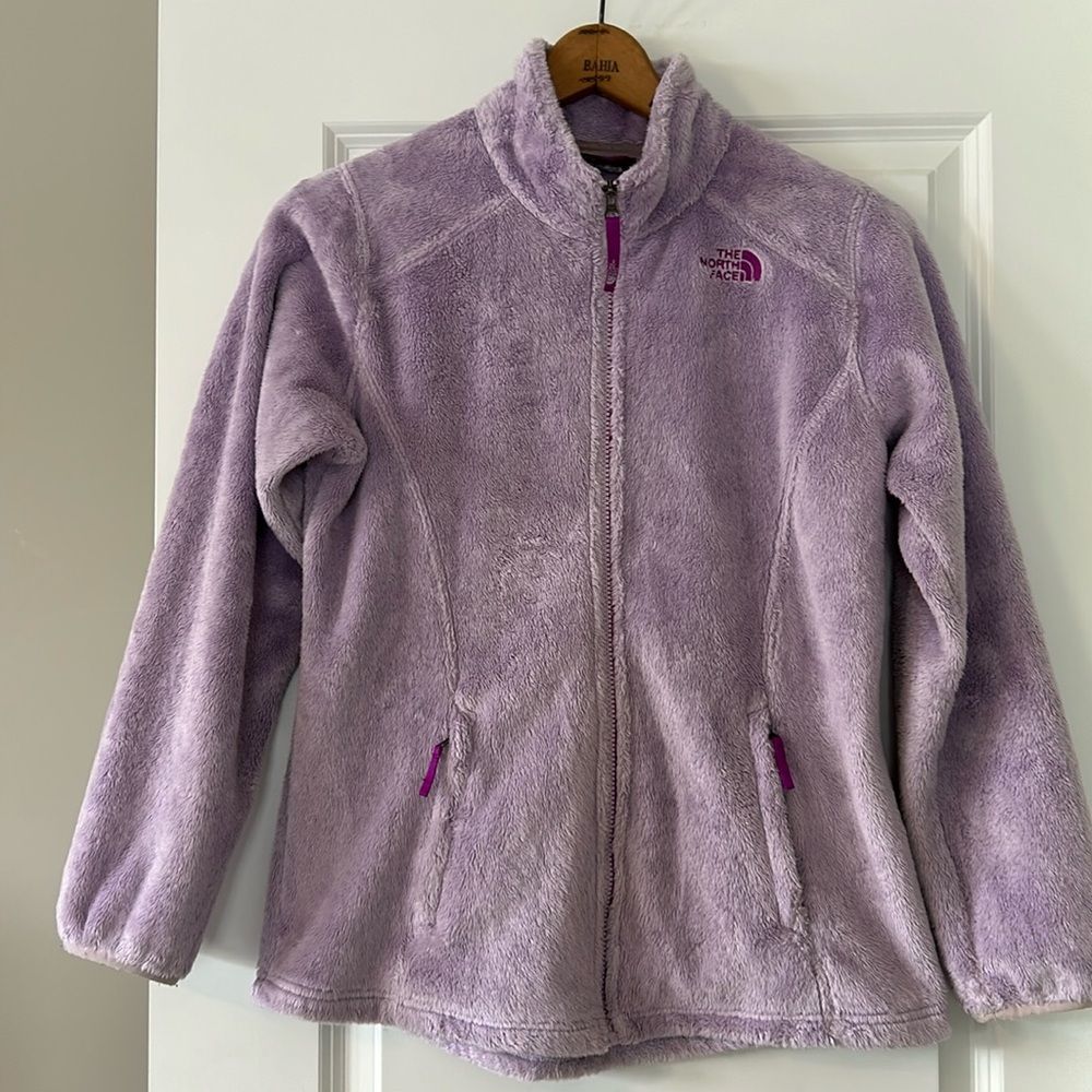 RARE North Face Osito Lupine Lavender/Orchid Full Zip Fleece Jacket+MEASUREMENTS